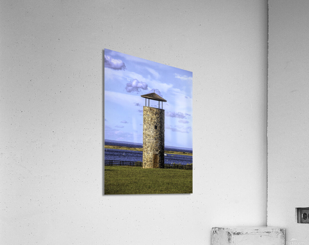 Stone Building On The Sound Impression acrylique