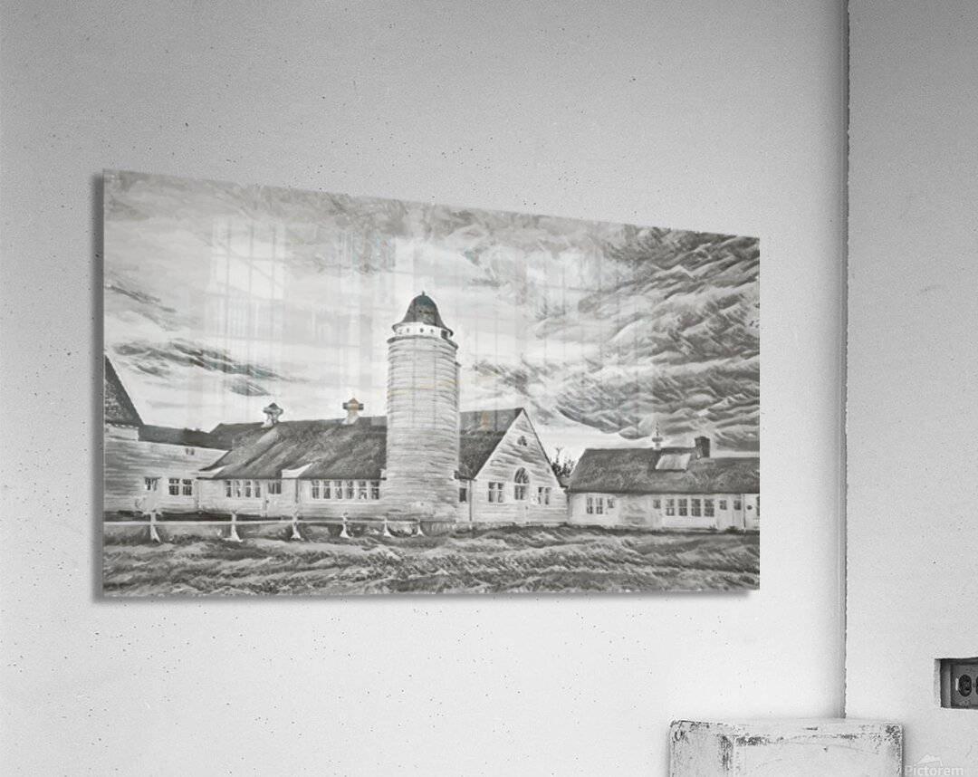 Milking Barn Silo Impression acrylique