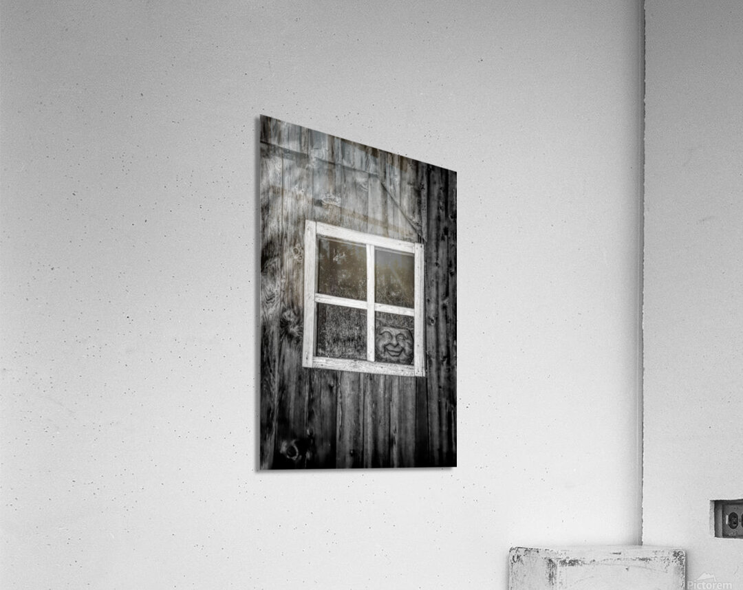 Creepy Face In The Window Acrylic Print