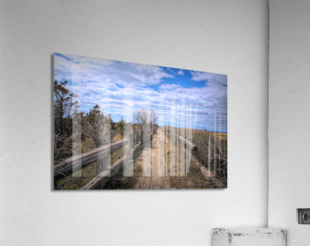 Path Along The Sound Impression acrylique