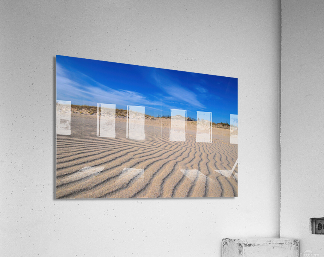 Man On The Dunes Impression acrylique