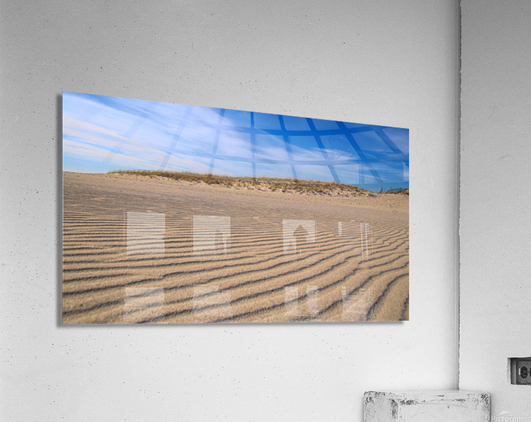 Sand Ripples At Cupsogue Beach Impression acrylique