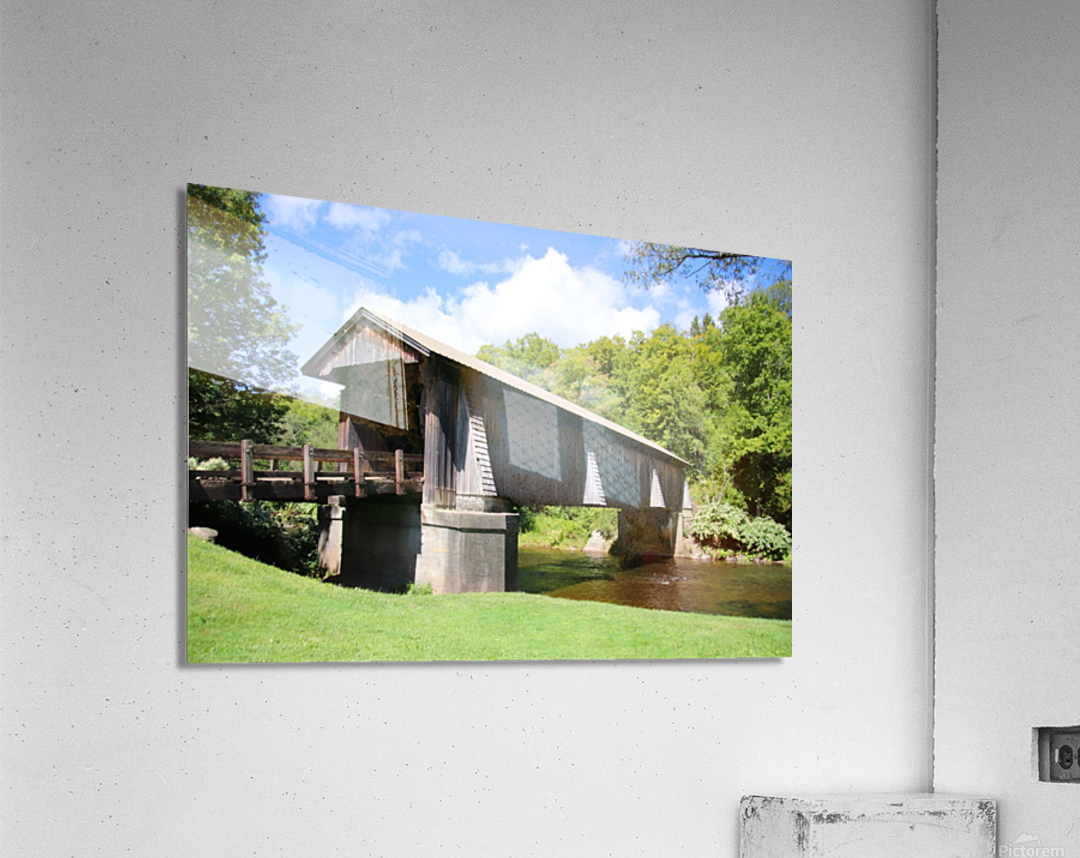 Livingston Manor Covered Bridge Impression acrylique