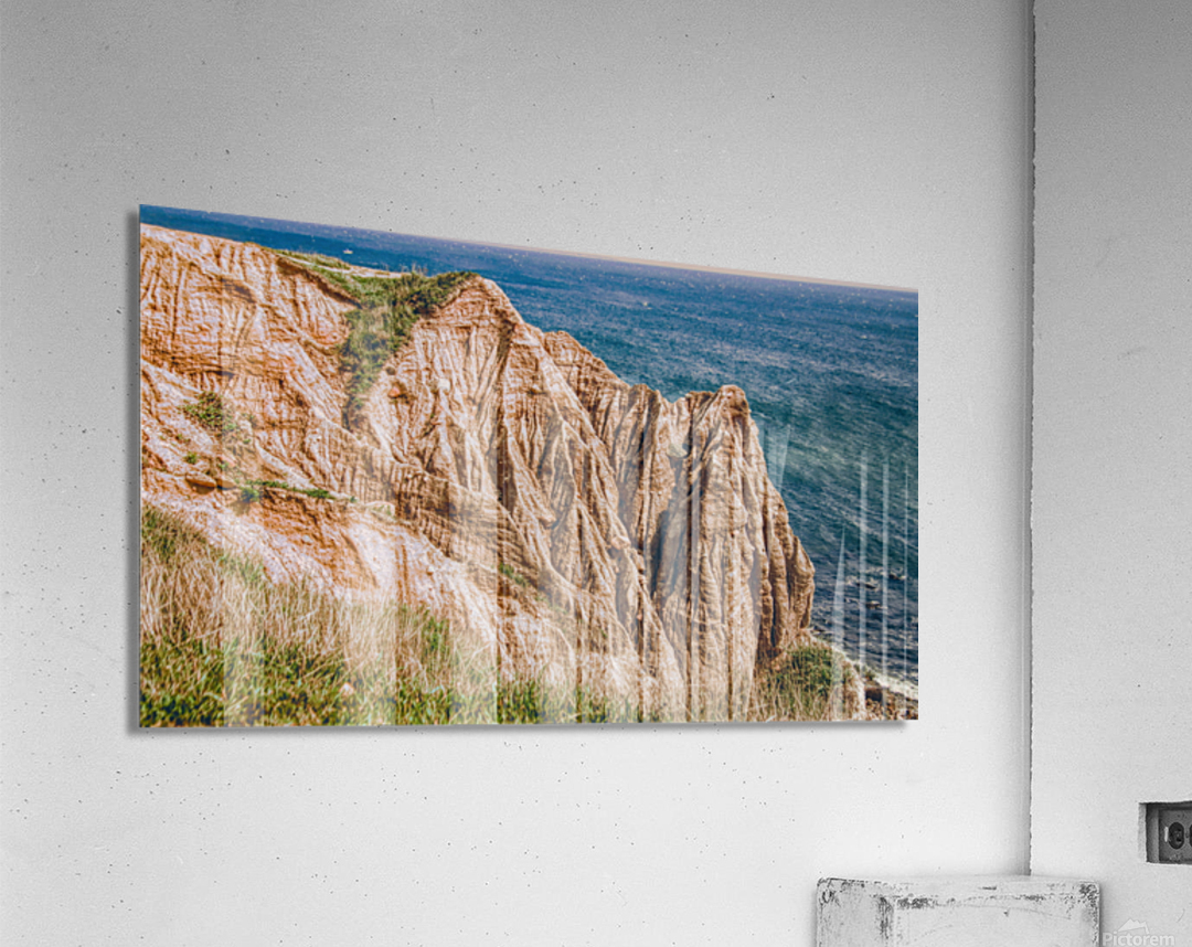 Erosion On Atlantic Ocean In Montauk Acrylic Print