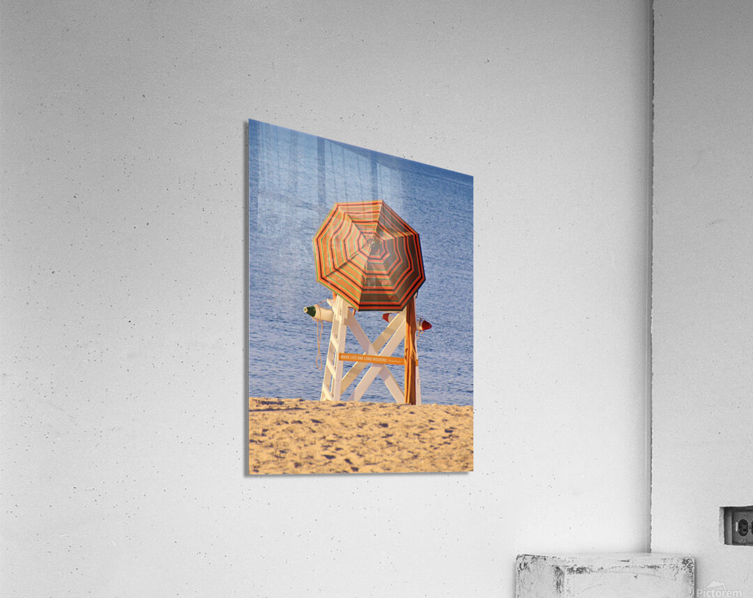 Umbrella On The Sound Impression acrylique