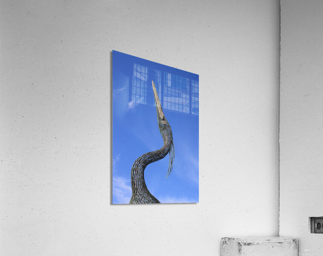 Heron Profile Impression acrylique