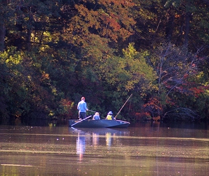 Dad And Sons Fishing