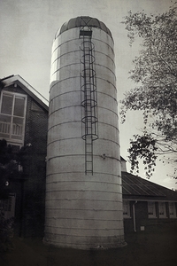 Front View Of Upland Silo