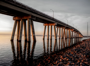 Ponquogue Bridge Reflections