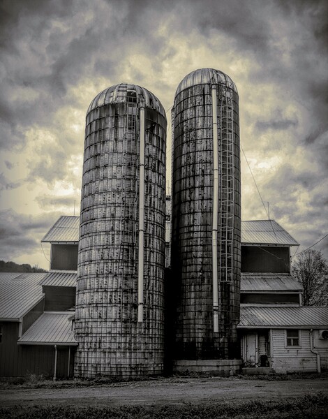 Double Silo Print