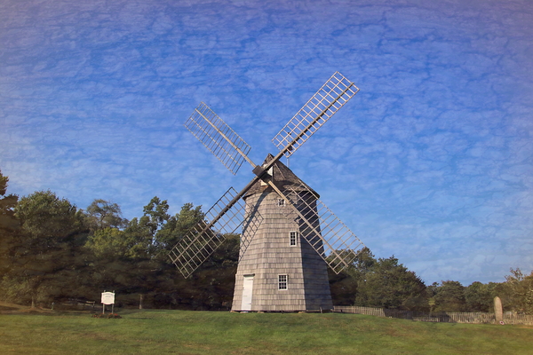 Old Hook With Clouds Print