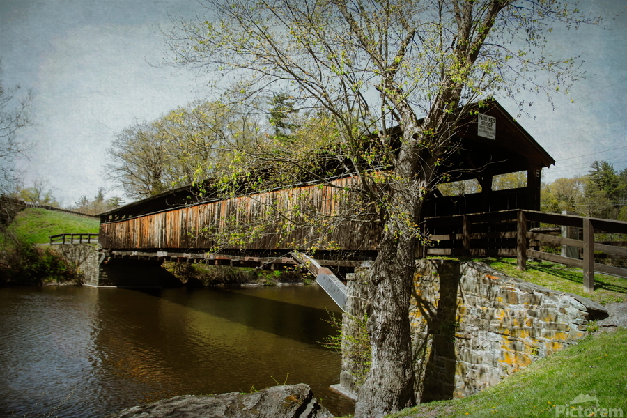 Historic Perrine s Covered Bridge  Print