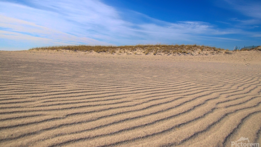 Sand Ripples At Cupsogue Beach  Print