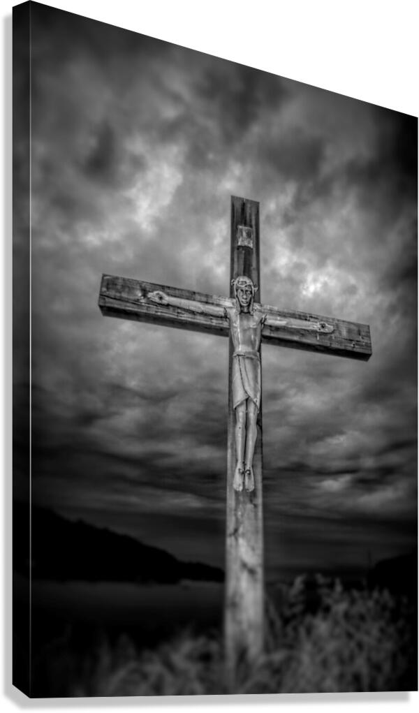 With Me The Storm Is Calm Canvas Print