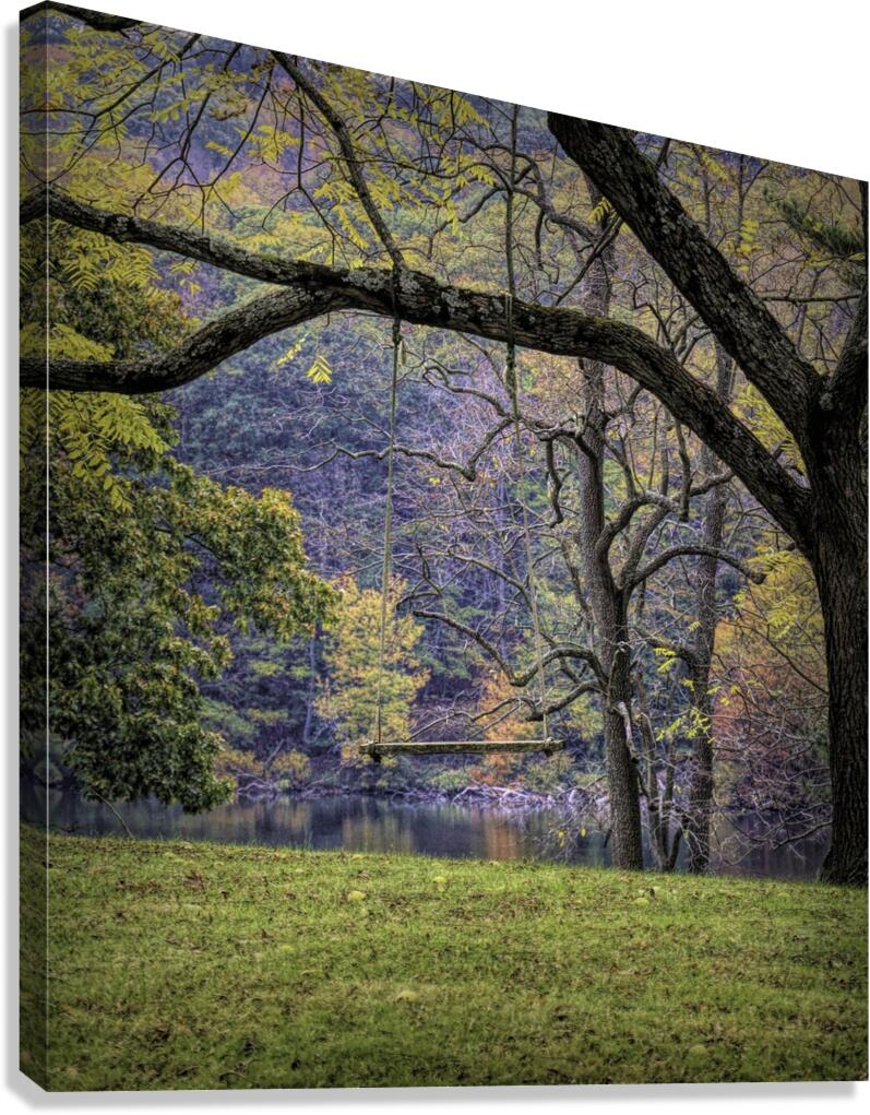 Swinging Into Autumn Edit Canvas Print
