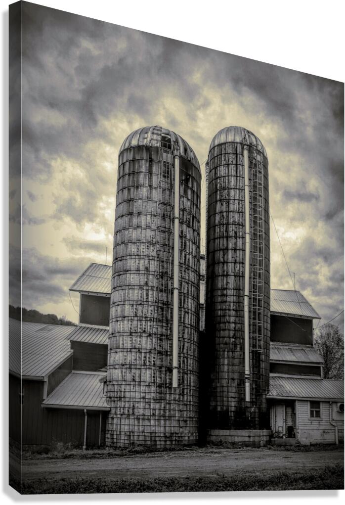 Double Silo Canvas Print