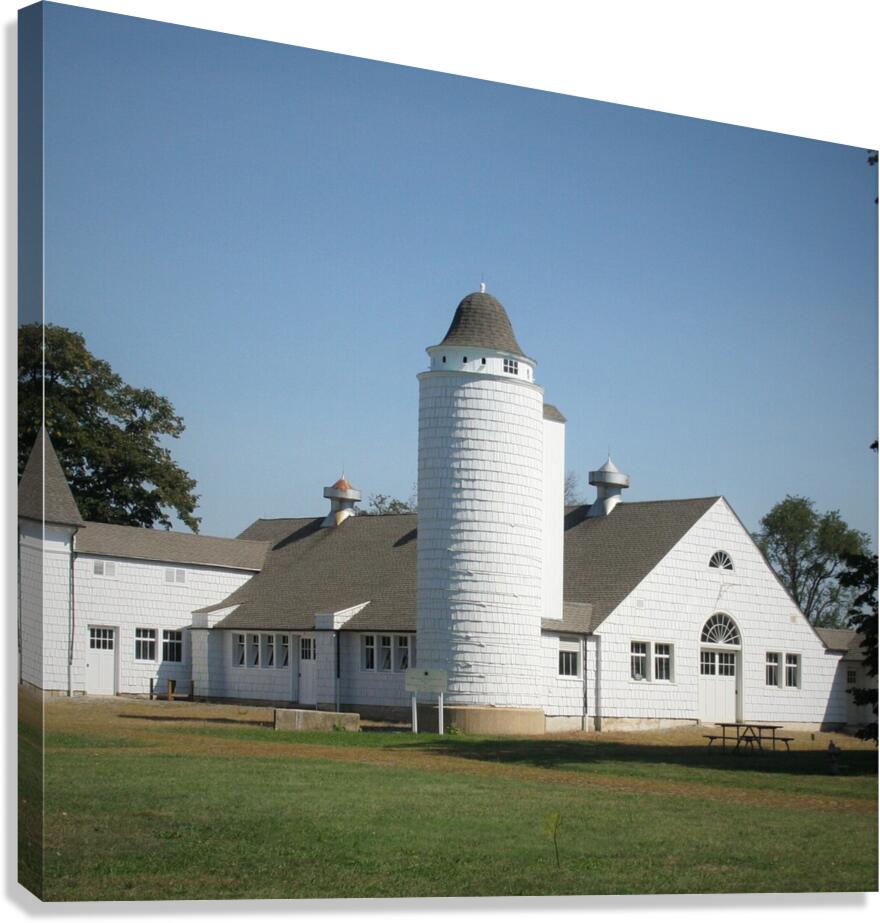 Silo At the Milking Barn Canvas Print