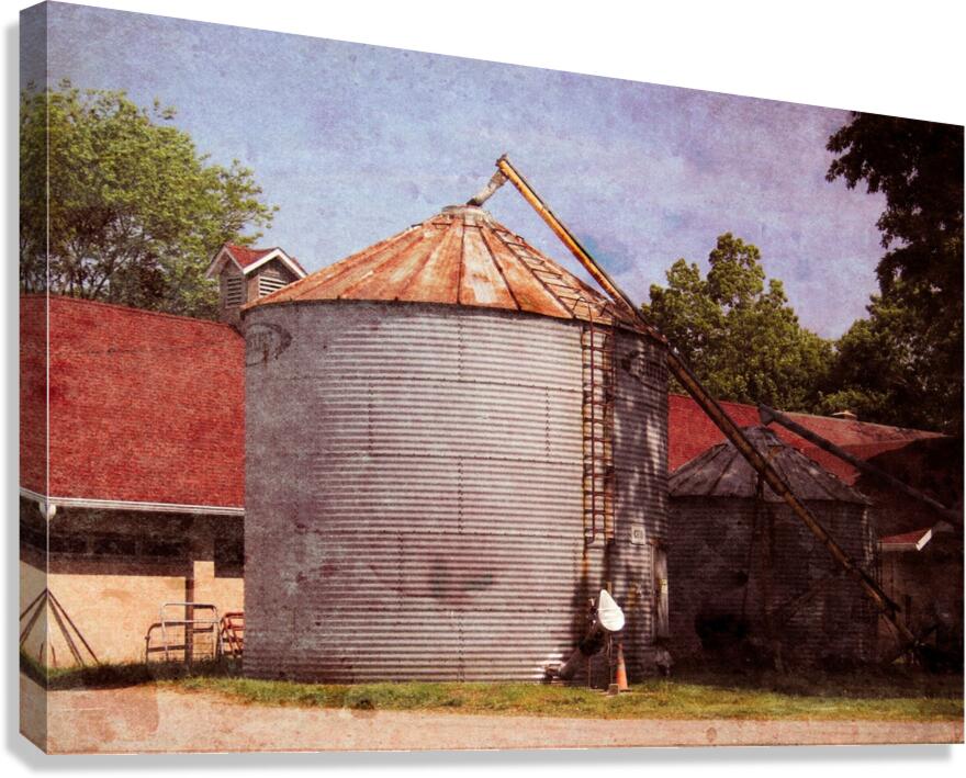 Metal Silo Canvas Print