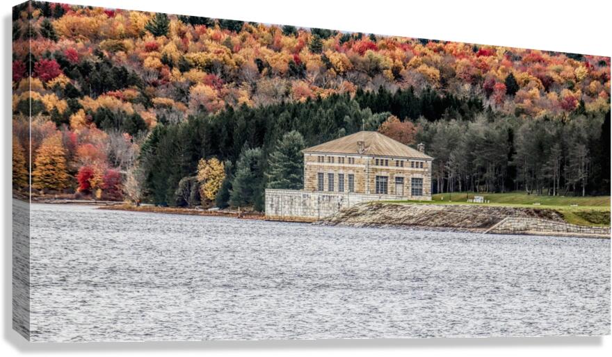 Neversink Head House In Autumn Canvas Print