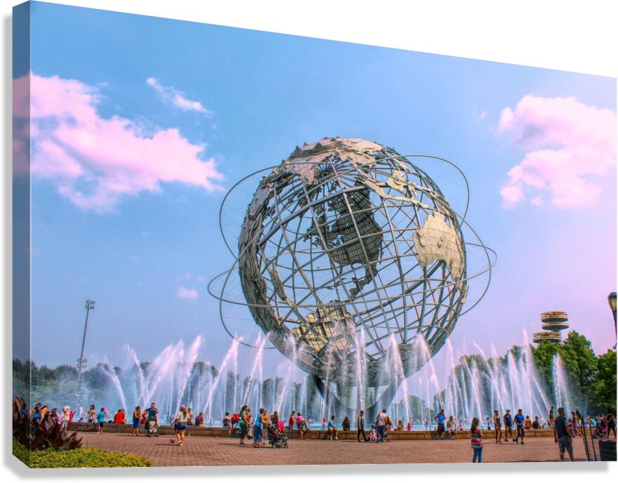 The World And Her People Edit Canvas Print