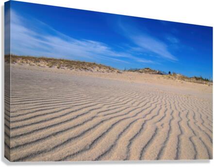 Man On The Dunes Canvas Print
