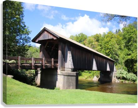 Livingston Manor Covered Bridge Canvas Print