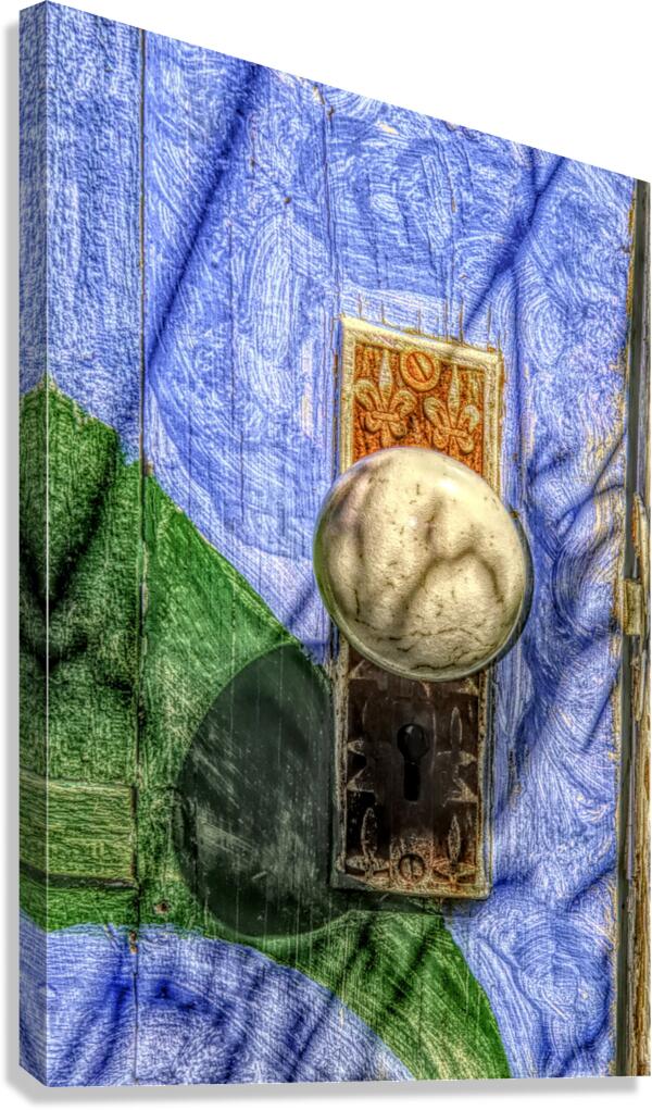 Garden Door Knob Canvas Print
