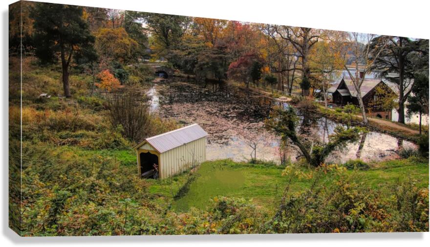 Overlooking Cedarmere Pond Canvas Print