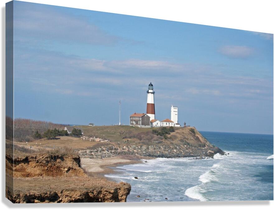 Montauk Lighthouse View From Camp Hero Canvas Print