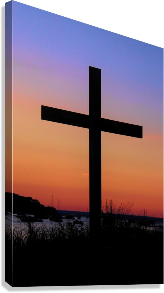 Colorful Sunset On The Cross Canvas Print