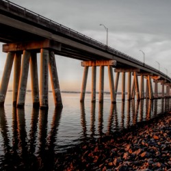 Ponquogue Bridge Reflections