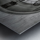 Arched Gate In B&W Metal print