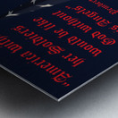 Thank You Is Not Enough Metal print