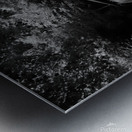 Beaverkill Covered Bridge In Black and White Impression metal