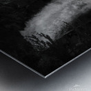 Bushkill Falls In Black and White Metal print