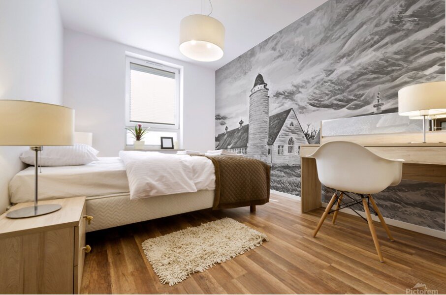 Milking Barn Silo Mural print