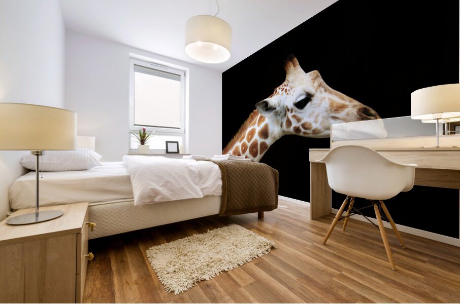 Ollie Giraffe Mural print