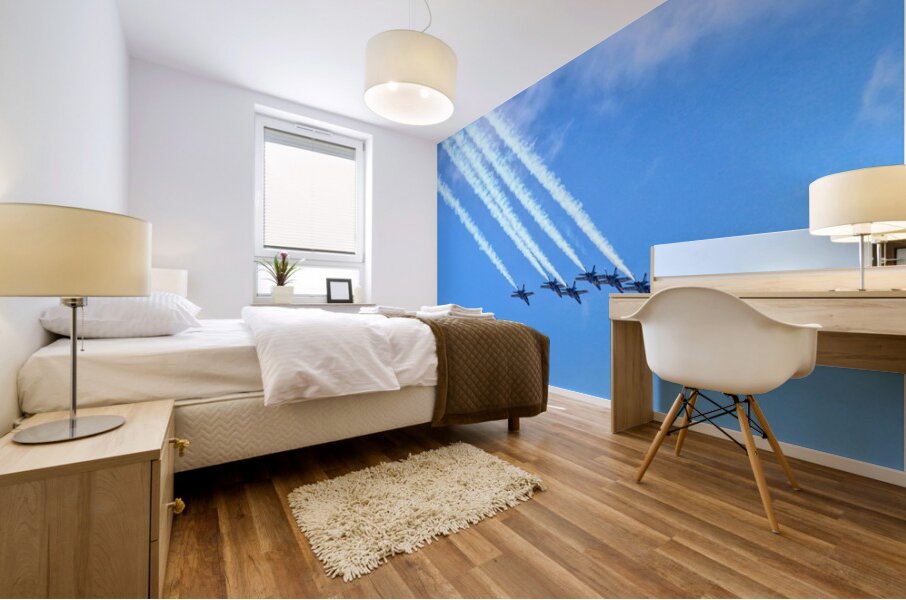 Blue Angels Contrails Edit Mural print