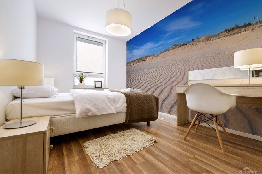 Man On The Dunes Mural print