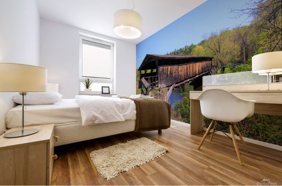 Crossing The Wallkill Mural print