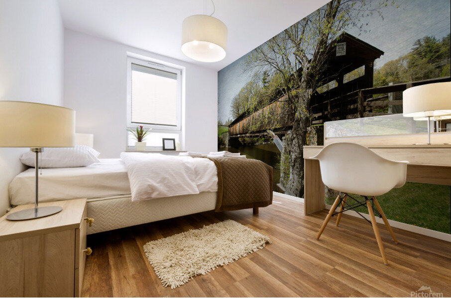 Historic Perrine s Covered Bridge Mural print