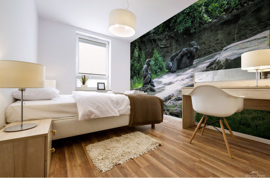 Monkeying Around Mural print