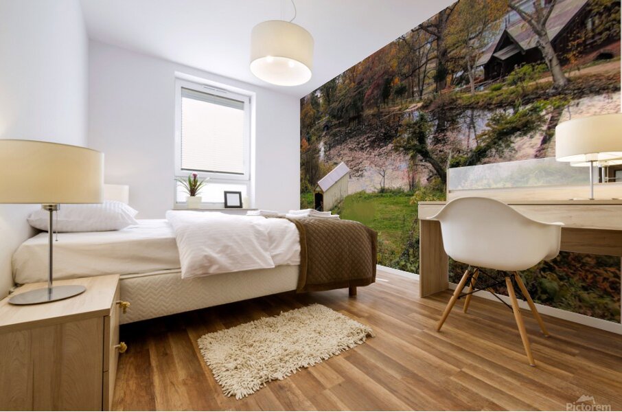 Overlooking Cedarmere Pond Mural print