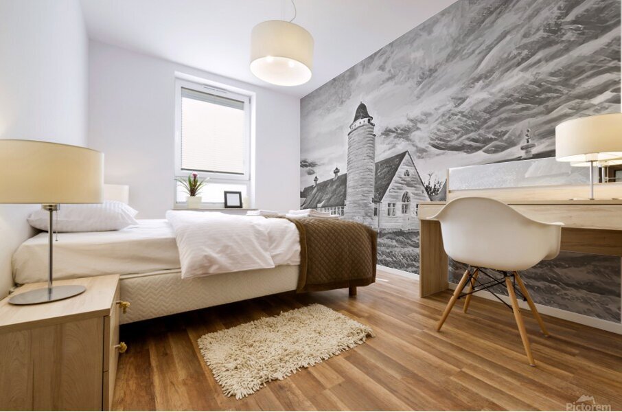 Milking Barn Silo Impression murale