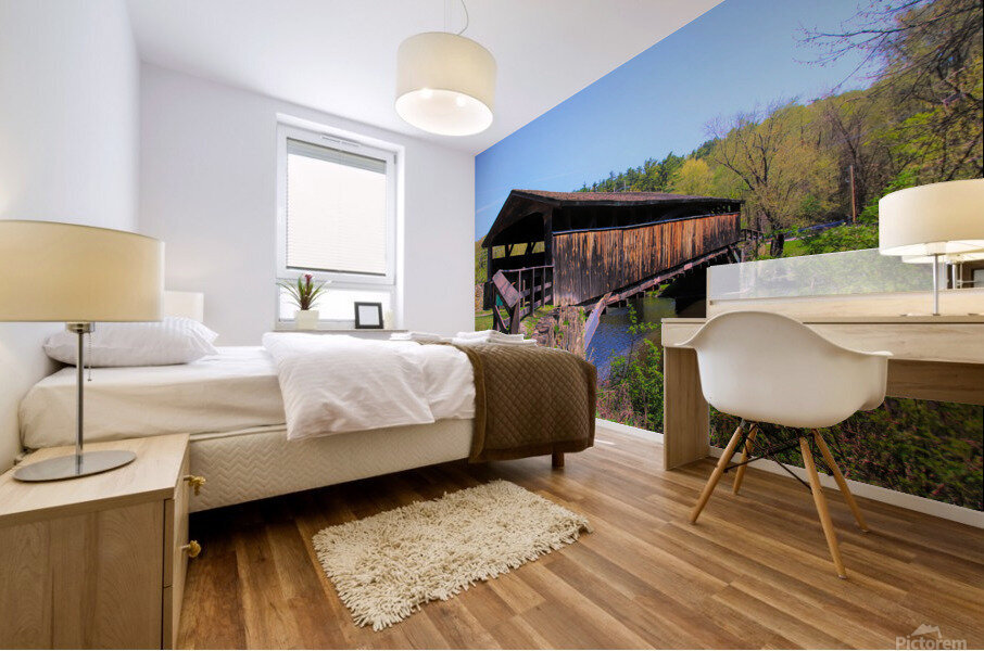 Crossing The Wallkill Mural print