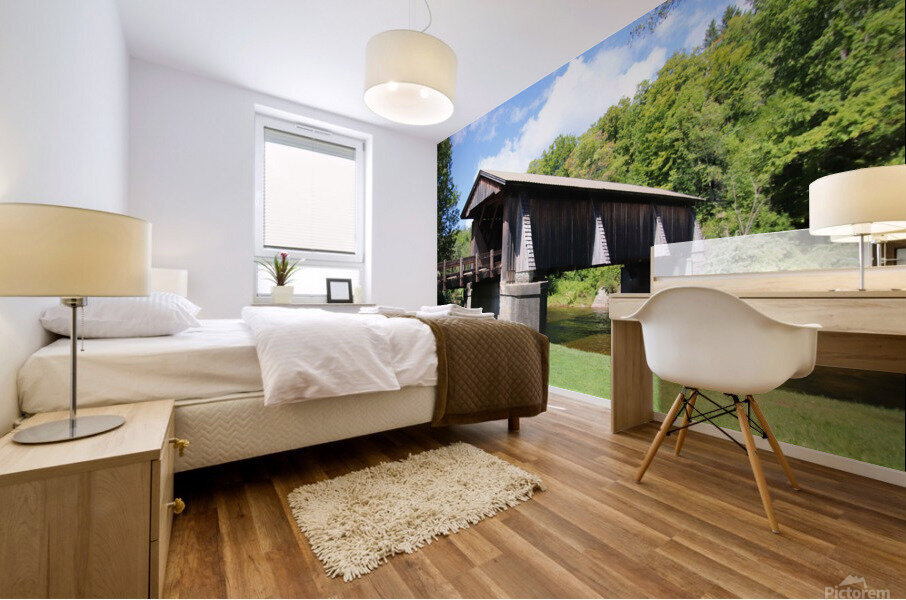 Livingston Manor Covered Bridge Impression murale