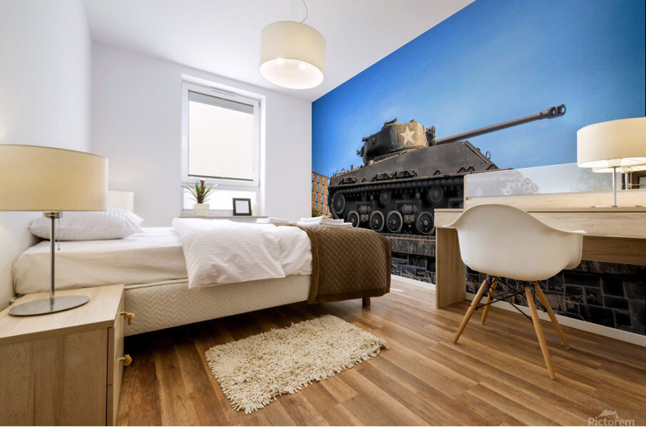 Tank At West Point Mural print