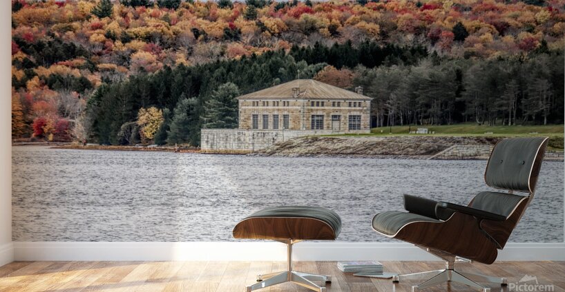 Neversink Head House In Autumn Wall Murals