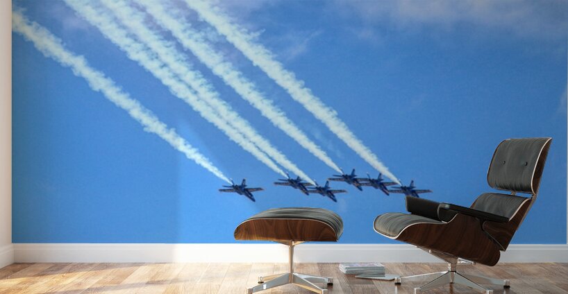 Blue Angels Contrails Edit Wall Murals
