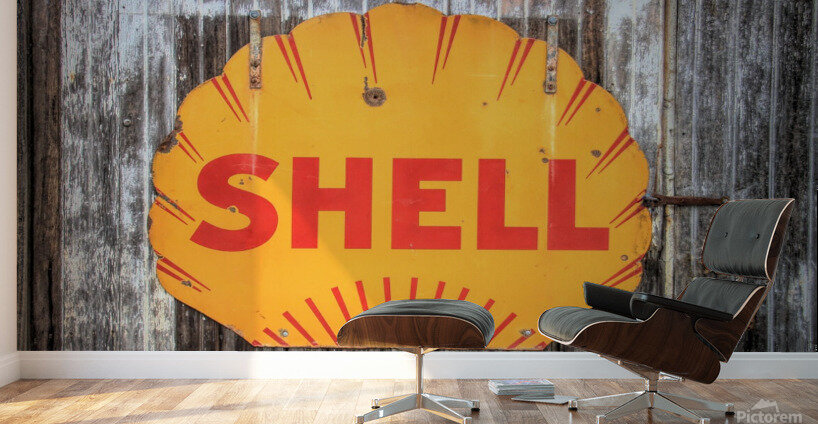 Shell On A Shed Wall Murals